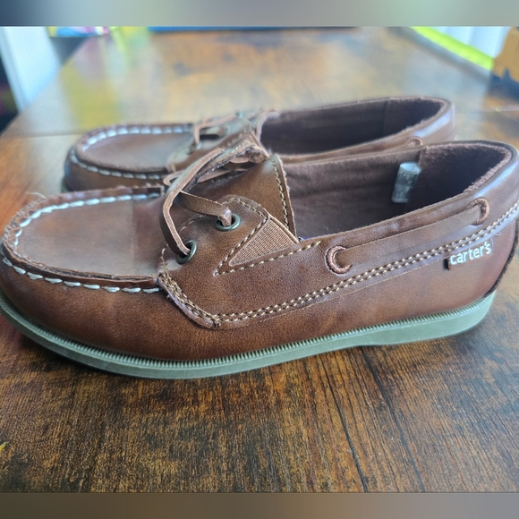 Carter's Boys Brown Boat Shoes - Size 12M - Picture 3 of 8